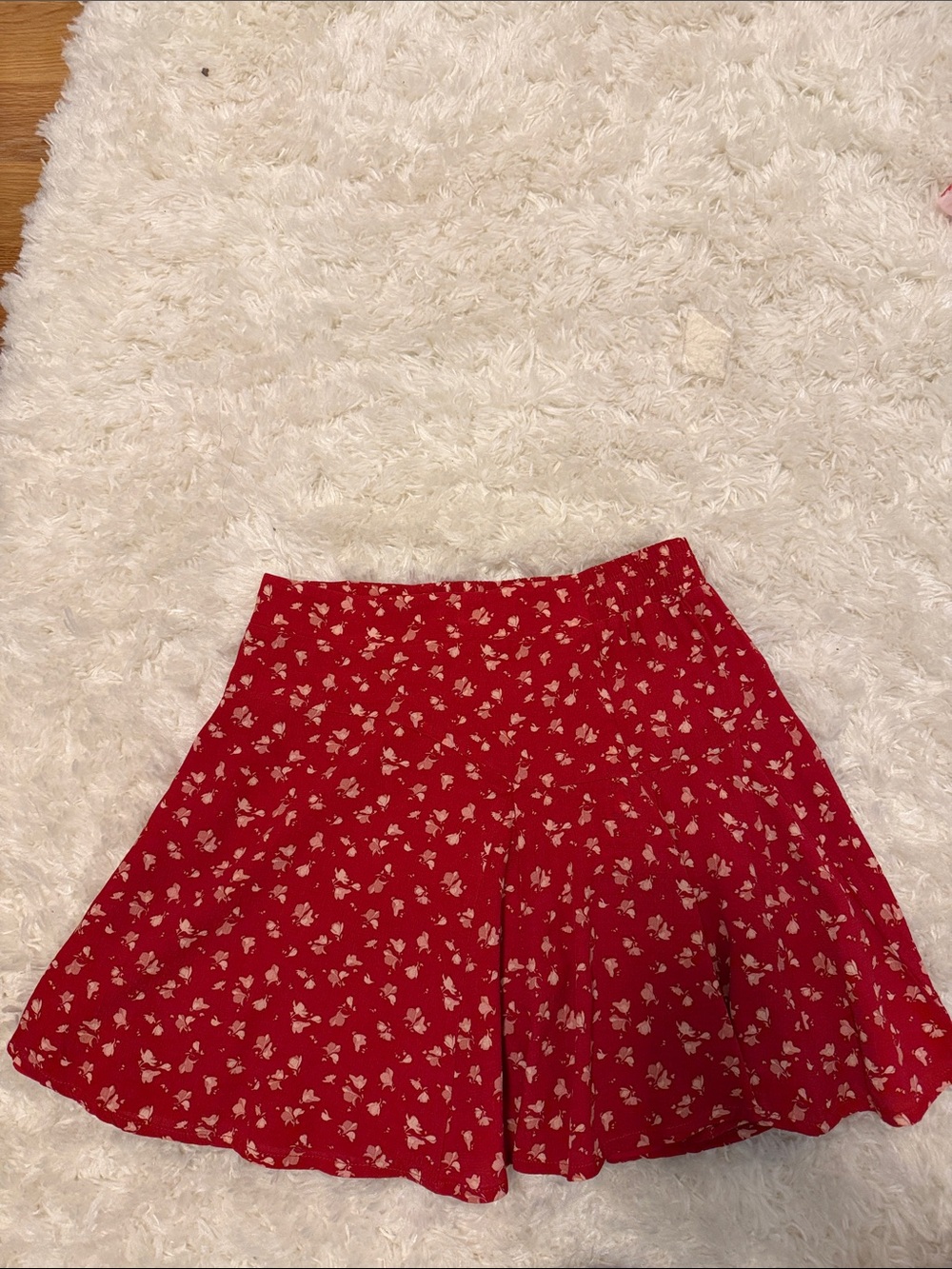 Nordstrom Red Women's Skirt with Pink Accents